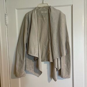 Blank NYC Beige Cape Jacket